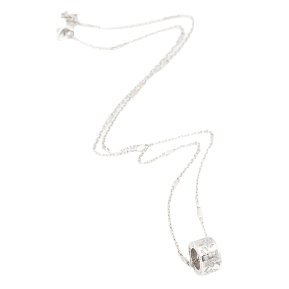 Collier GUCCI "Icon Blossom" en or blanc et émail - Image 2