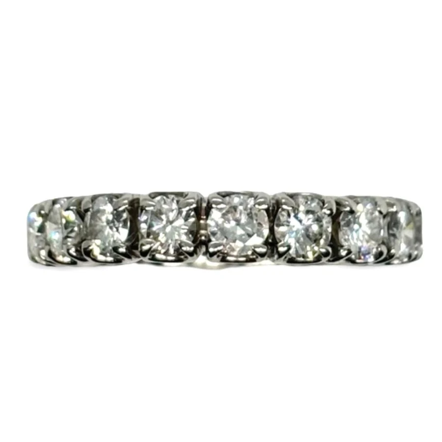 Bague Alliance en or blanc et diamants - Image 3