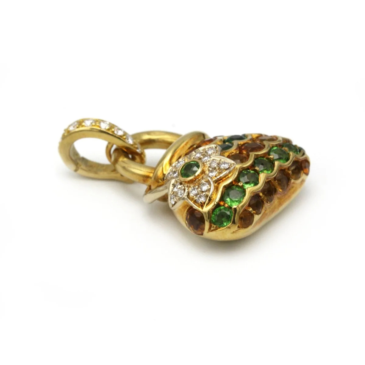 Pendentif Sac - Or jaune, Diamants & Pierres de Couleur - Image 4