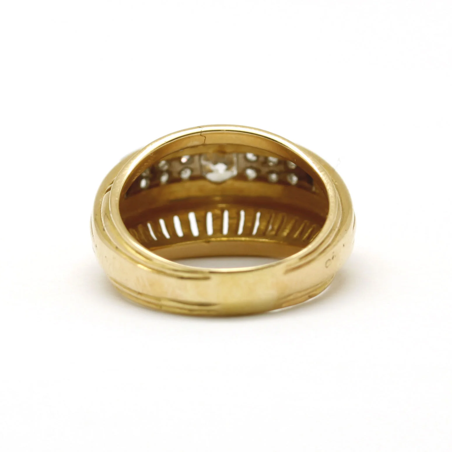 Bague - Or, Platine & diamants - Image 3