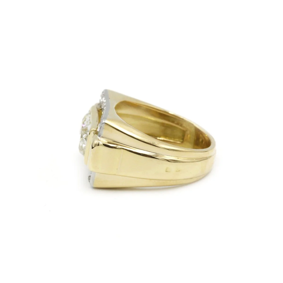 Bague -  Or, Platine et Diamants - Image 3