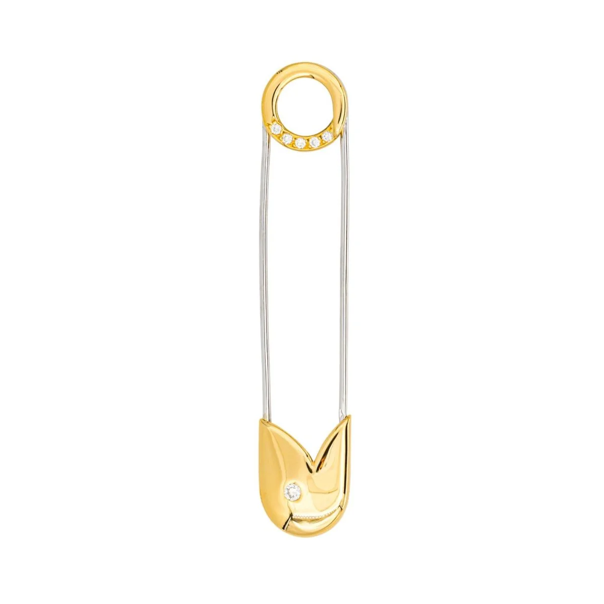 Épingle en or jaune et diamant
