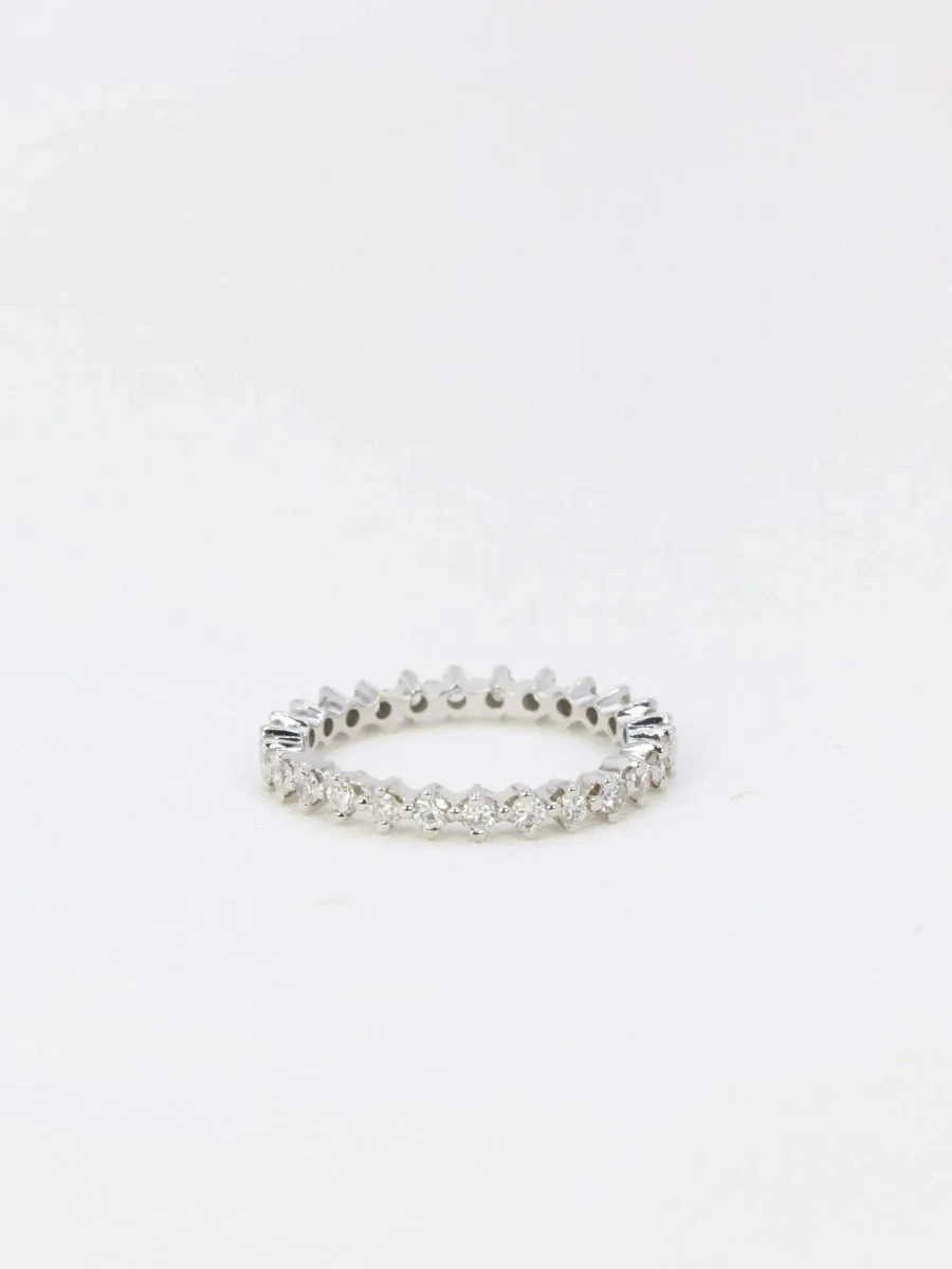 Alliance américaine en or blanc et diamants 0,5 ct - Image 3