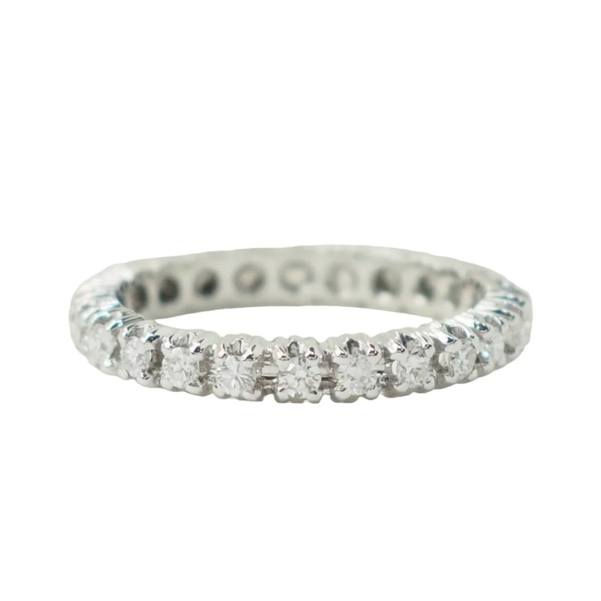 Alliance américaine en or blanc et diamants 0,75ct