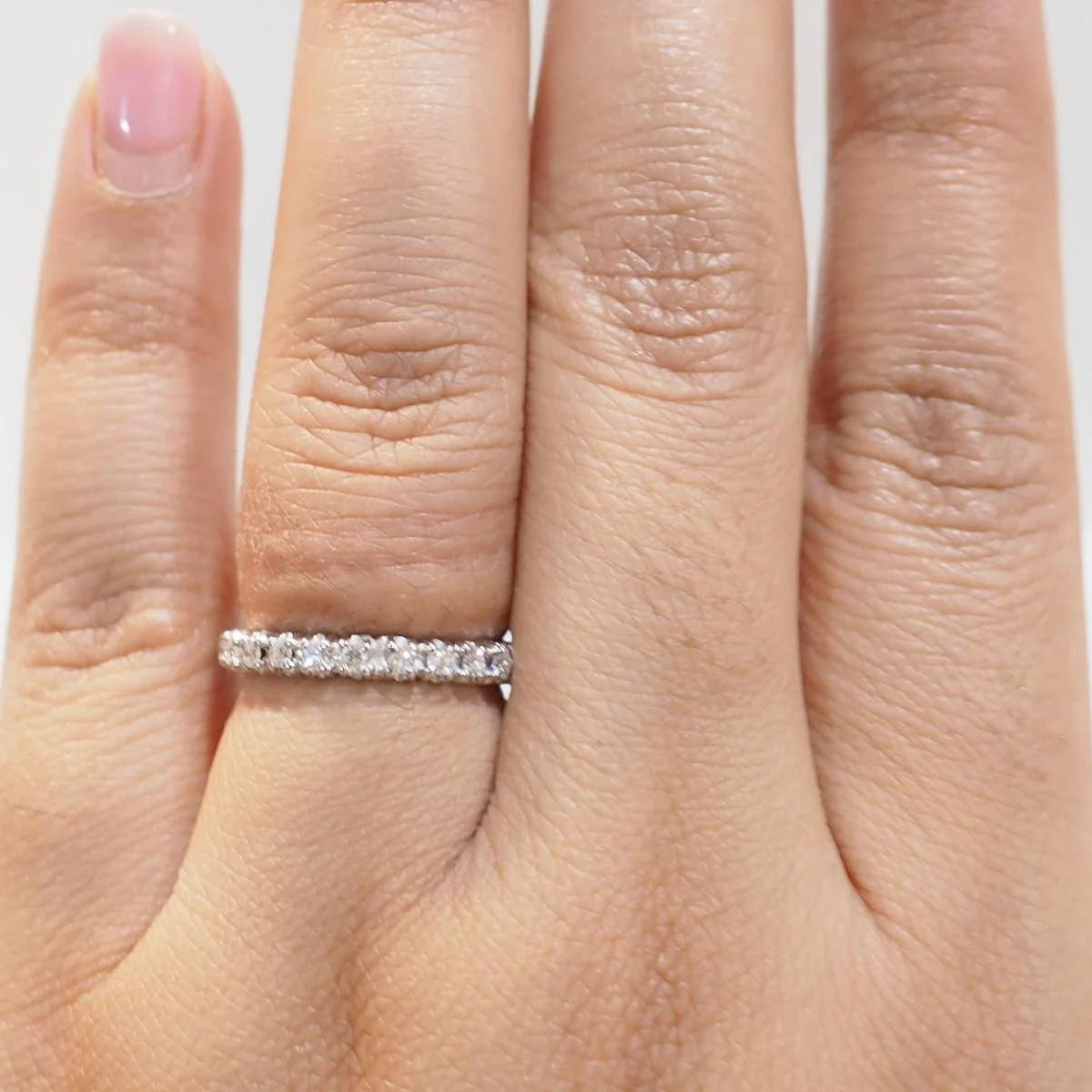 Alliance américaine en or blanc et diamants 0,75ct - Image 2
