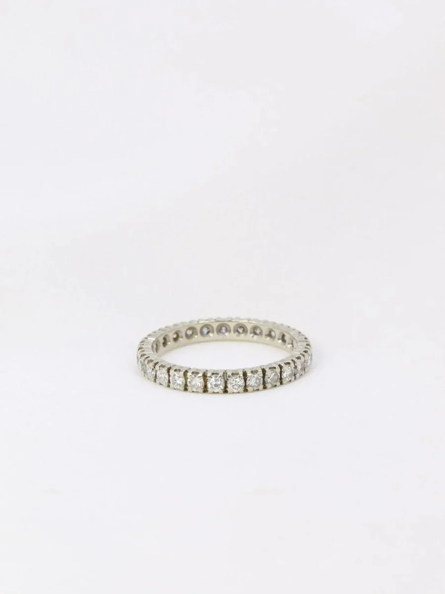 Alliance américaine or blanc diamants 1,35 ct - Image 3