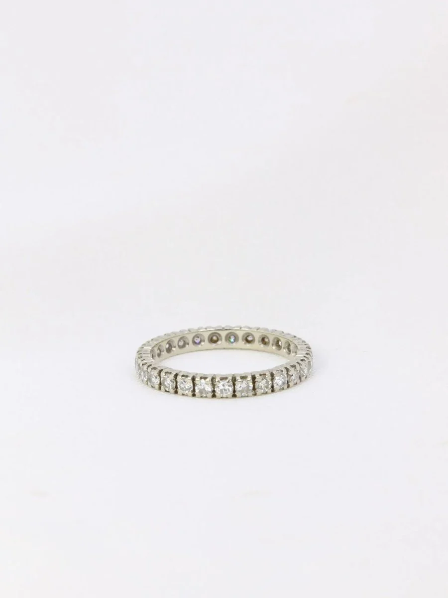 Alliance américaine or blanc diamants 1,35 ct - Image 4