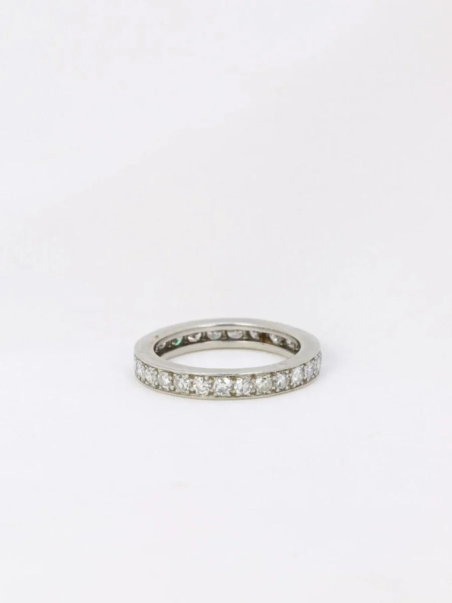 Alliance américaine en platine et diamants 1,35 ct - Image 5