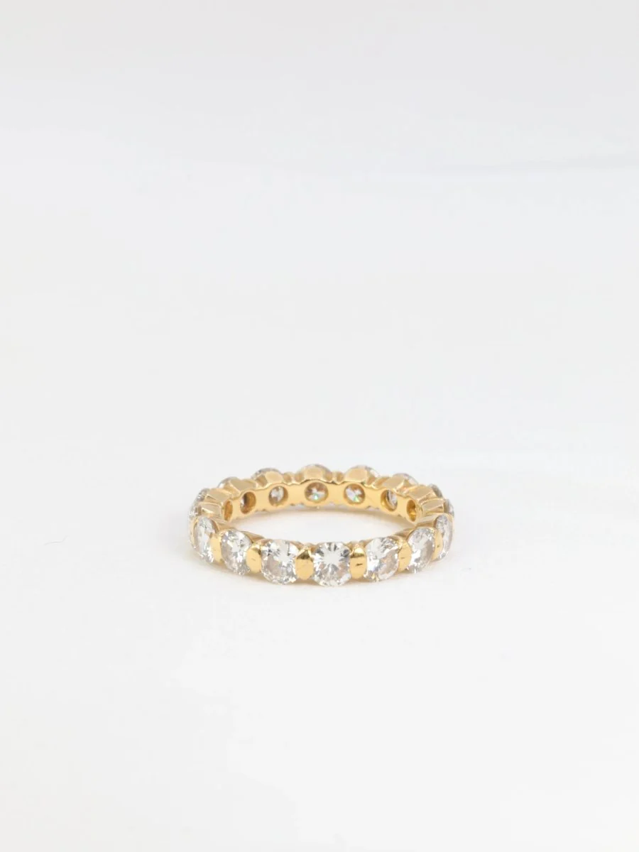 Alliance américaine vintage en or jaune et diamants - Image 7