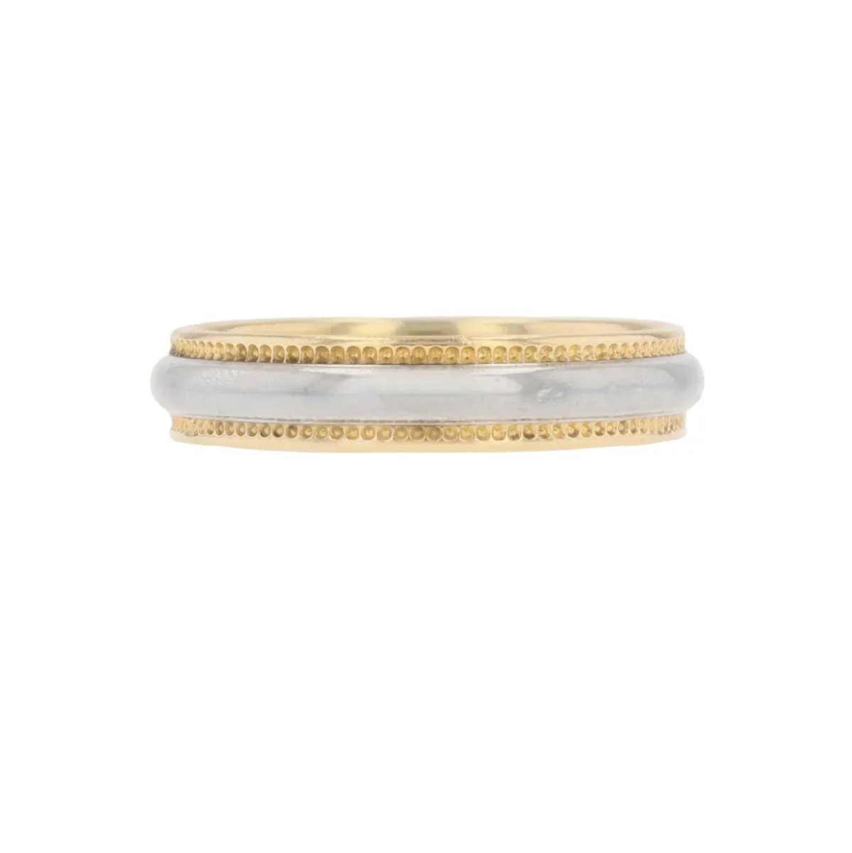 Bague Alliance en or blanc et or jaune