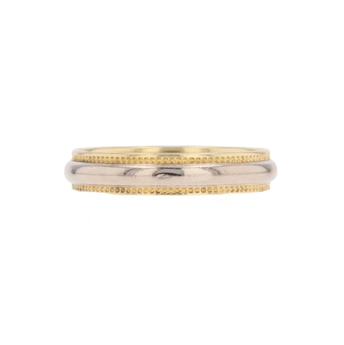 Bague Alliance en or blanc et or jaune - Image 3