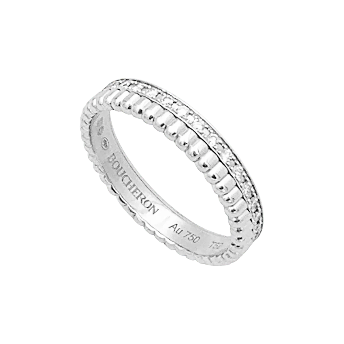 Bague Alliance BOUCHERON "Quatre Radiant Edition" en or blanc et diamants - Image 3