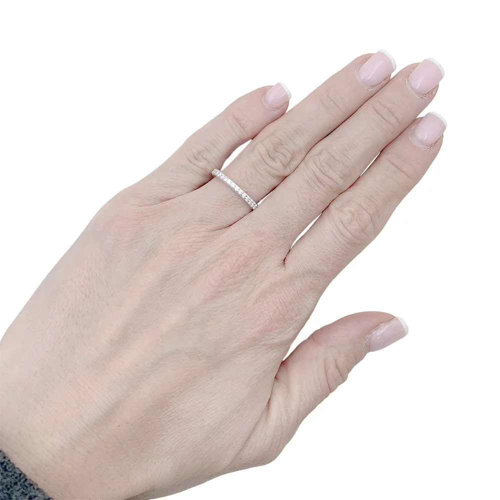 Alliance Cartier, "Etincelle", or blanc, diamants. - Image 2