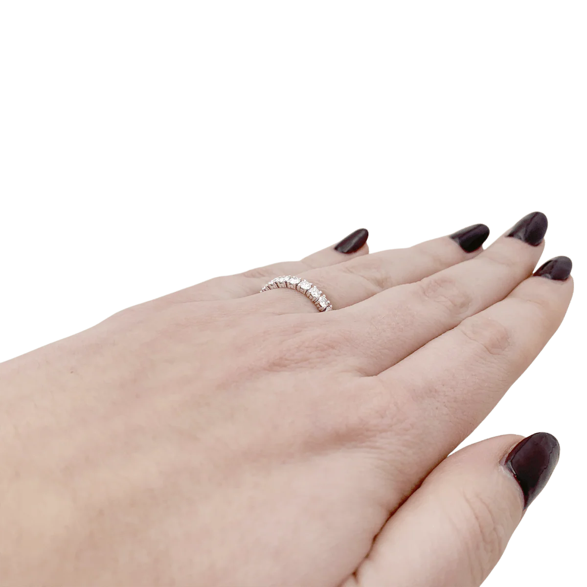 Bague Alliance CARTIER "Etincelle" en platine et diamants. - Image 5