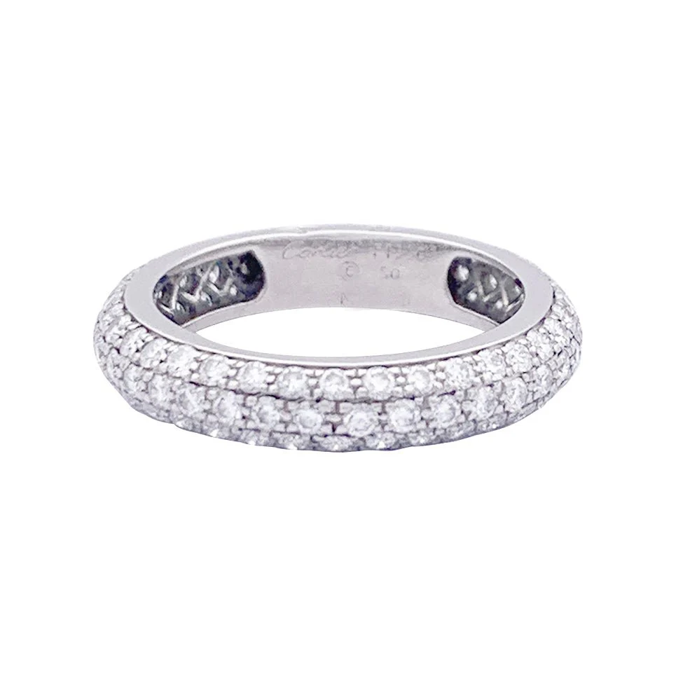 Alliance Cartier platine, diamants.