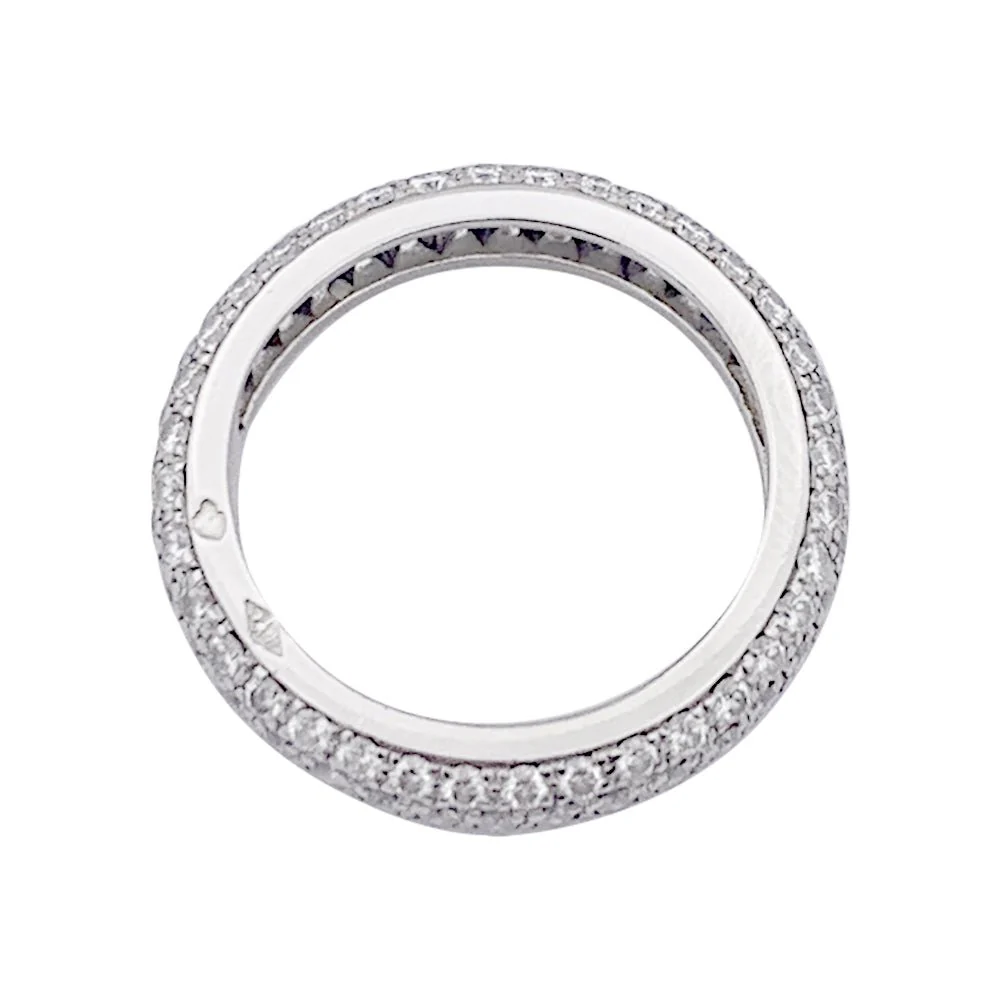 Alliance Cartier platine, diamants. - Image 2