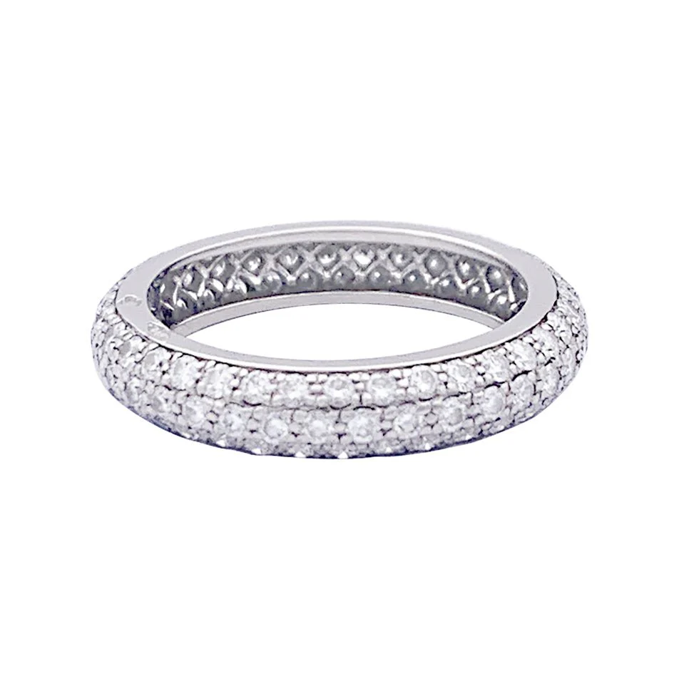 Alliance Cartier platine, diamants. - Image 3