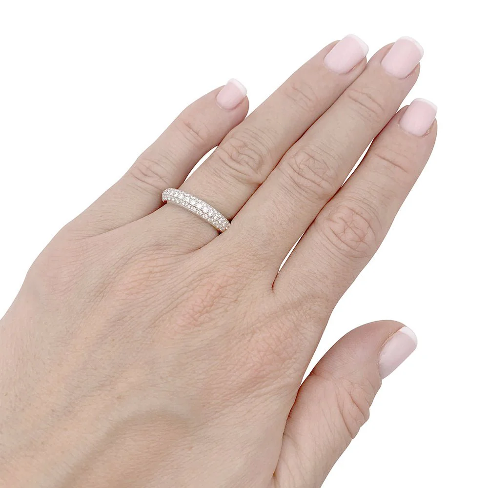Alliance Cartier platine, diamants. - Image 4