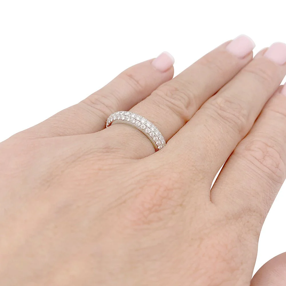 Alliance Cartier platine, diamants. - Image 5