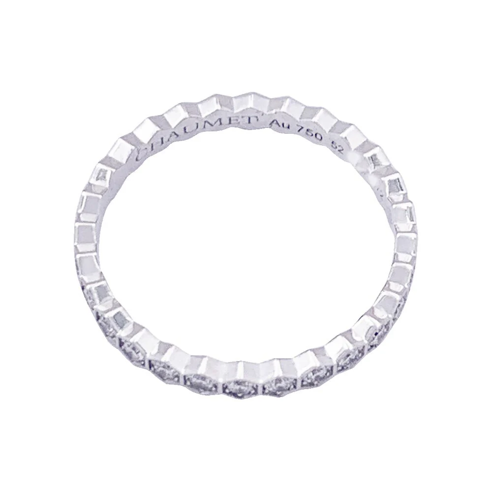 Bague Alliance CHAUMET "Bee my Love" en or blanc et diamants - Image 4