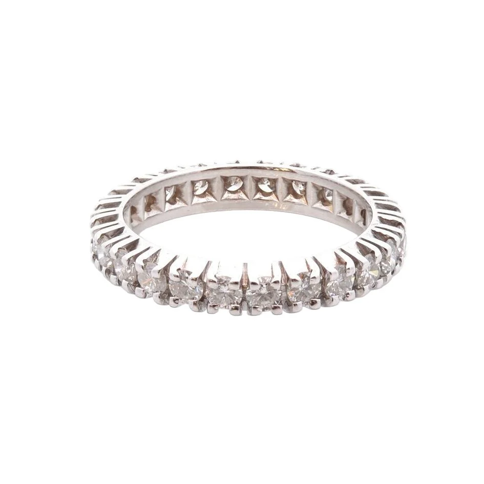 Bague Alliance en or blanc et diamants