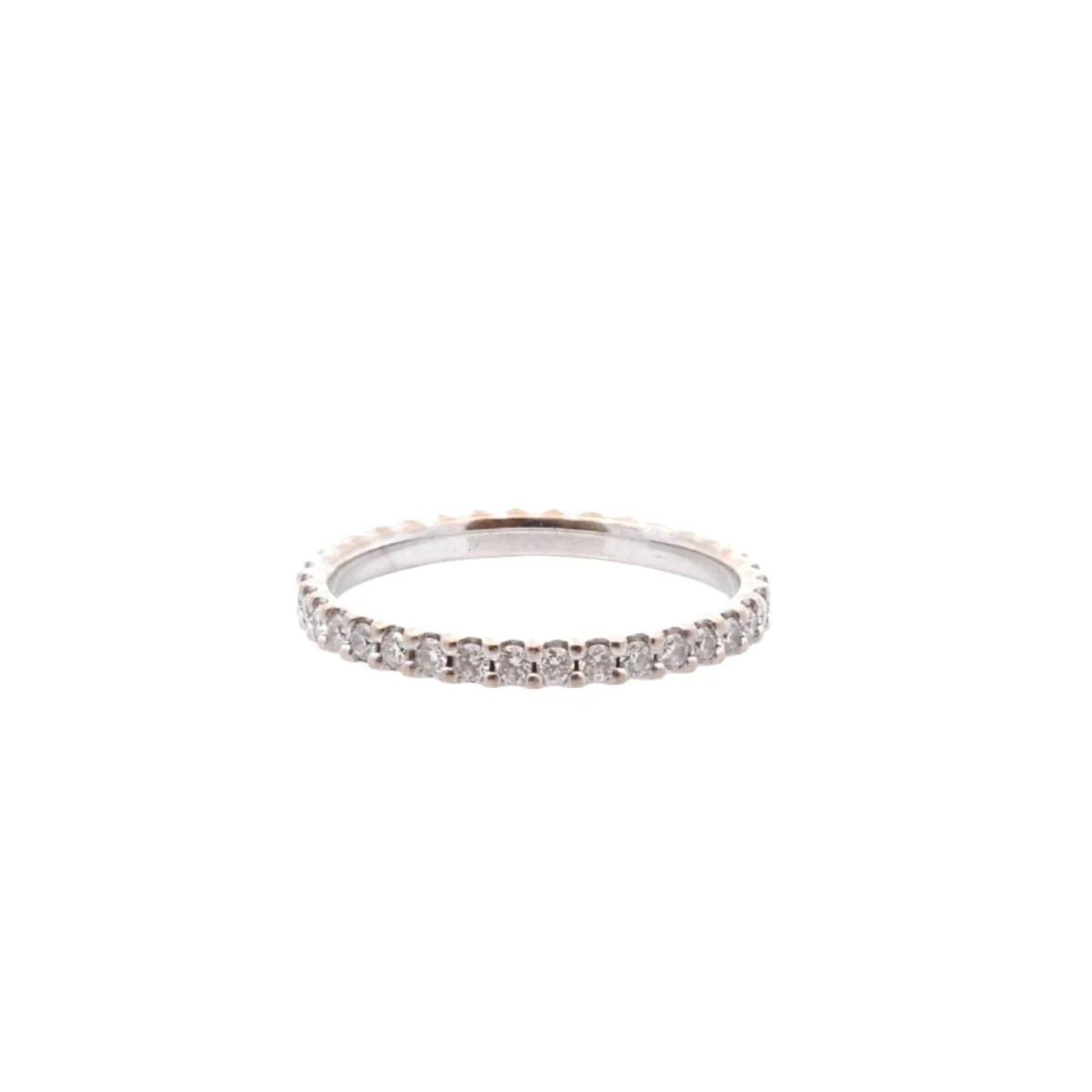Bague Alliance en or blanc et diamants