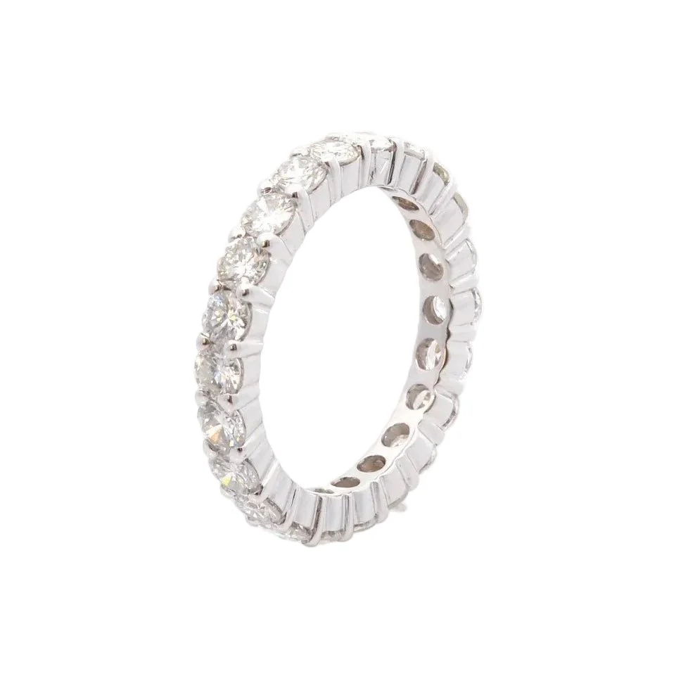 Bague Alliance en or blanc et diamants - Image 3