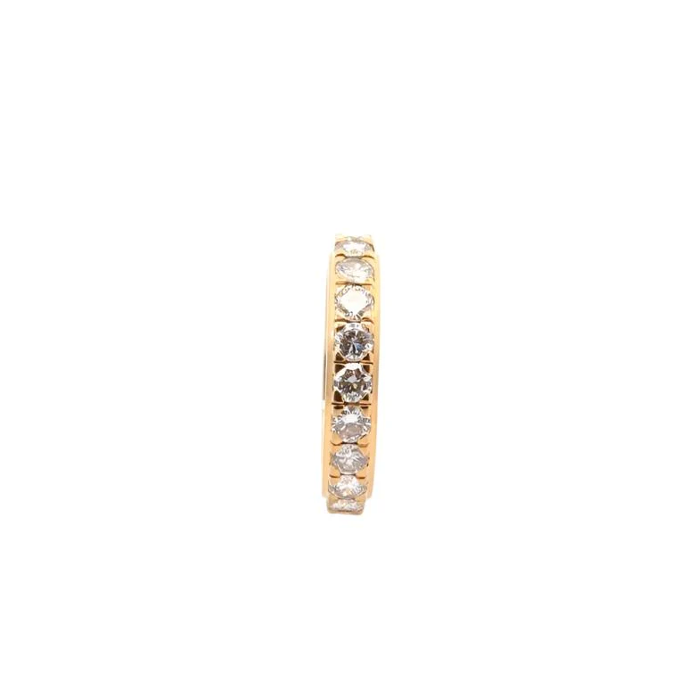 Bague Alliance en or jaune et diamants - Image 3
