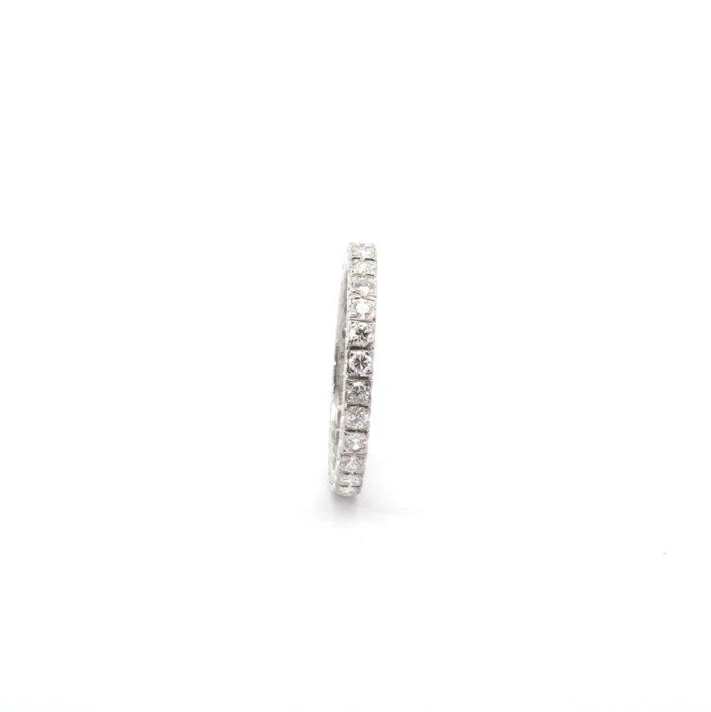 Bague Alliance en platine et diamants - Image 3