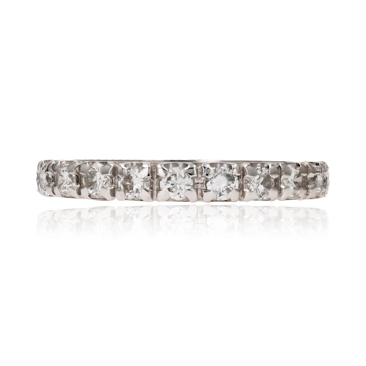 Bague Alliance en platine et diamants