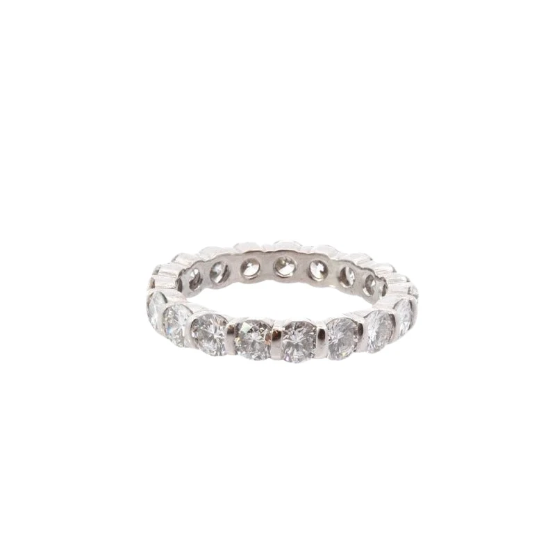 Bague Alliance en platine et diamants