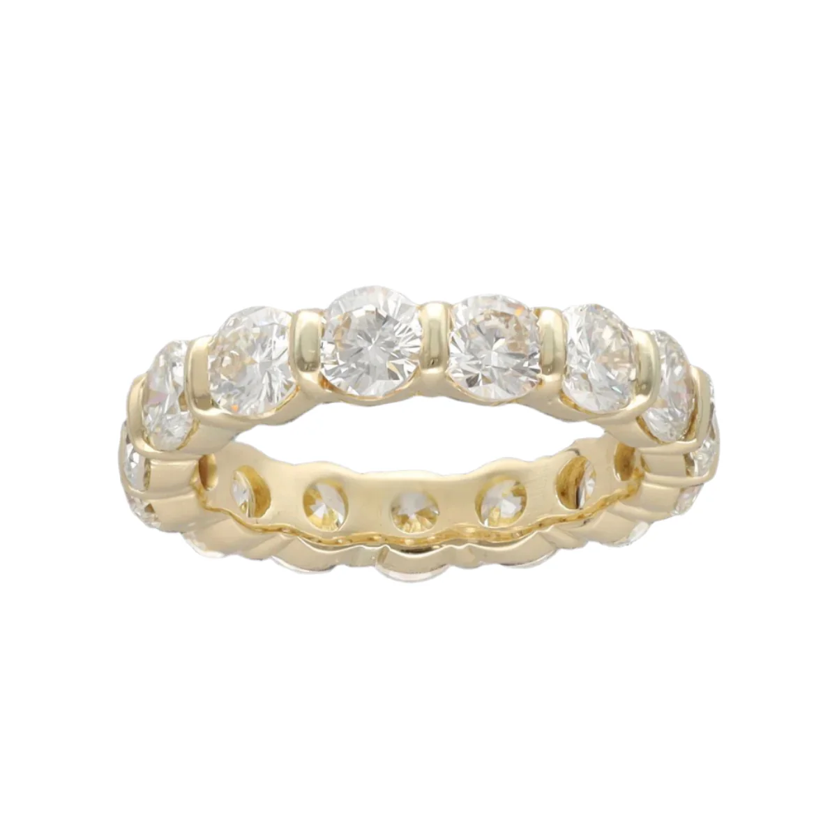 Bague Alliance en or jaune et diamants