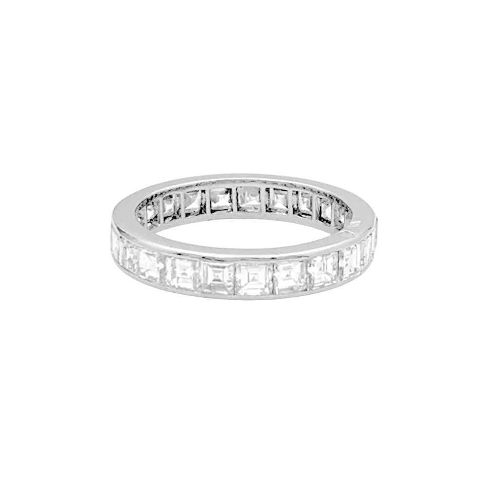 Bague Alliance en platine et diamants