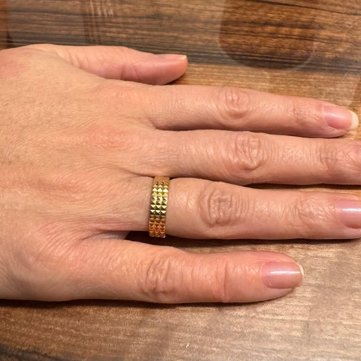 Bague Alliance en or rose - Image 2