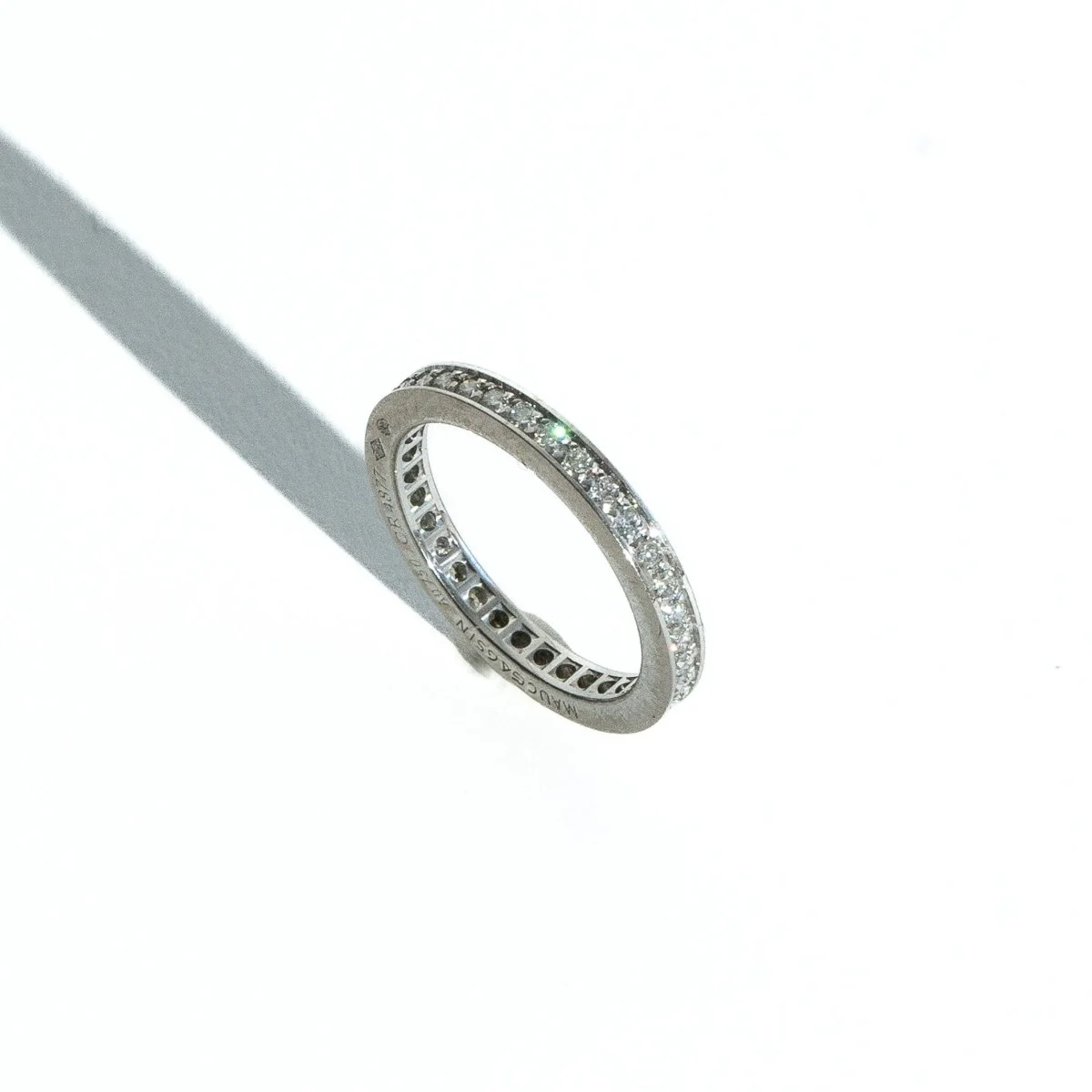 Bague Alliance MAUBOUSSIN en or blanc et diamants