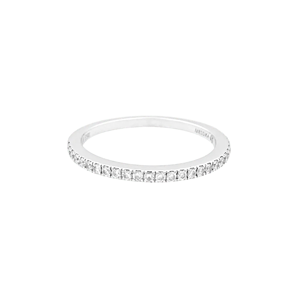 Bague Alliance MESSIKA "Émotion" en or blanc et diamants - Image 3