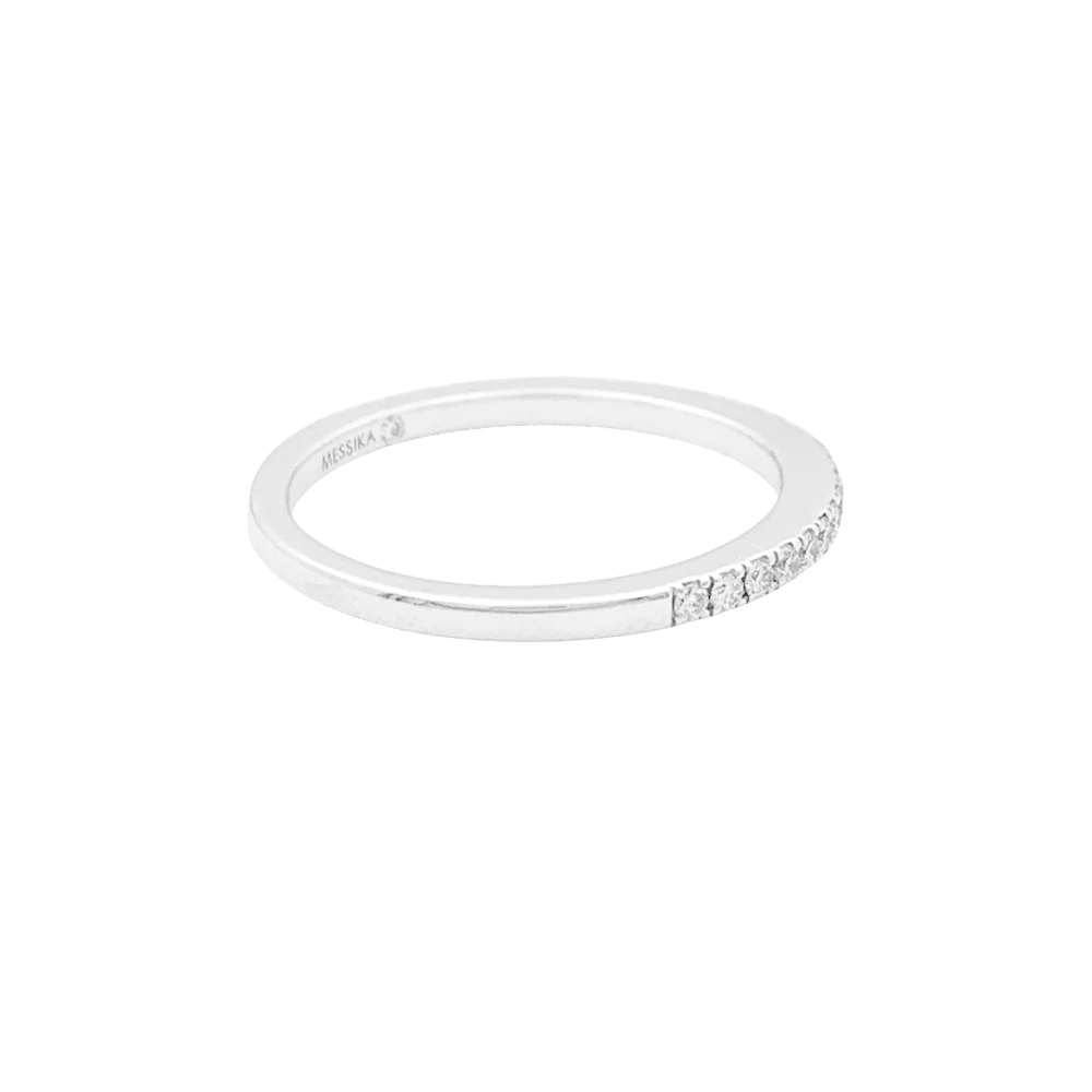Bague Alliance MESSIKA "Émotion" en or blanc et diamants - Image 4