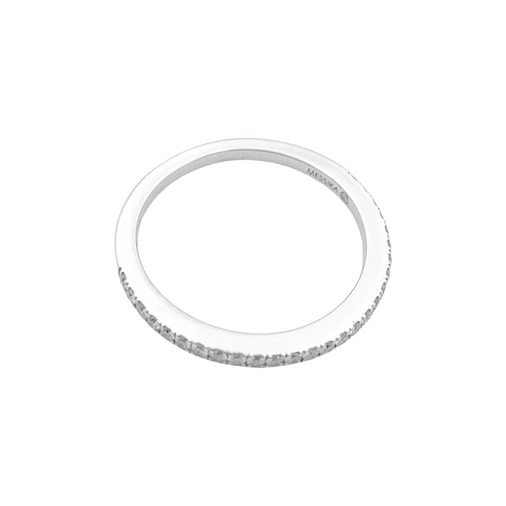 Bague Alliance MESSIKA "Émotion" en or blanc et diamants - Image 5