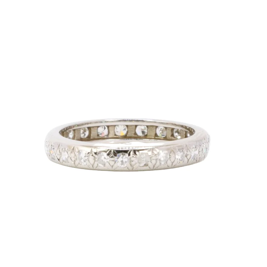 Bague Alliance en or blanc et diamants