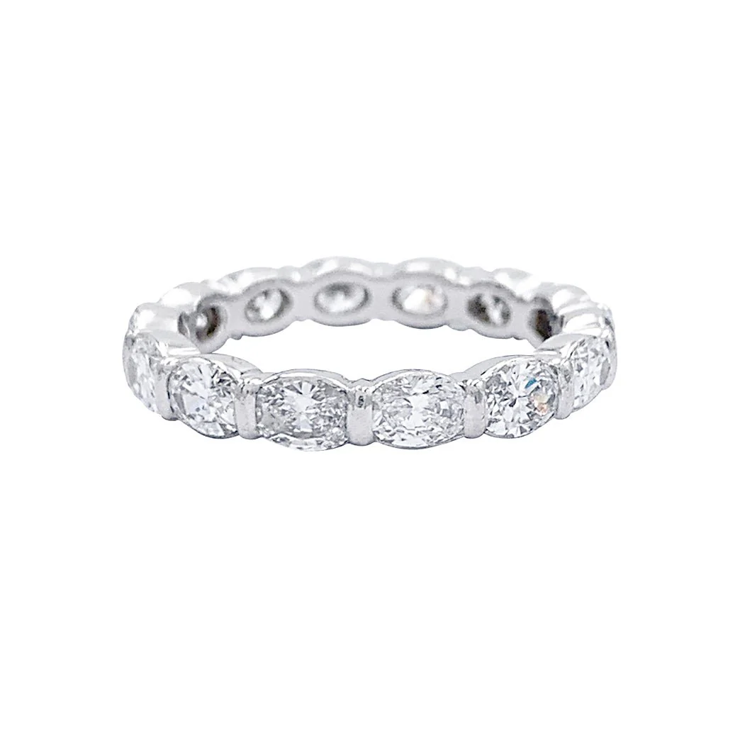 Alliance or blanc et diamants