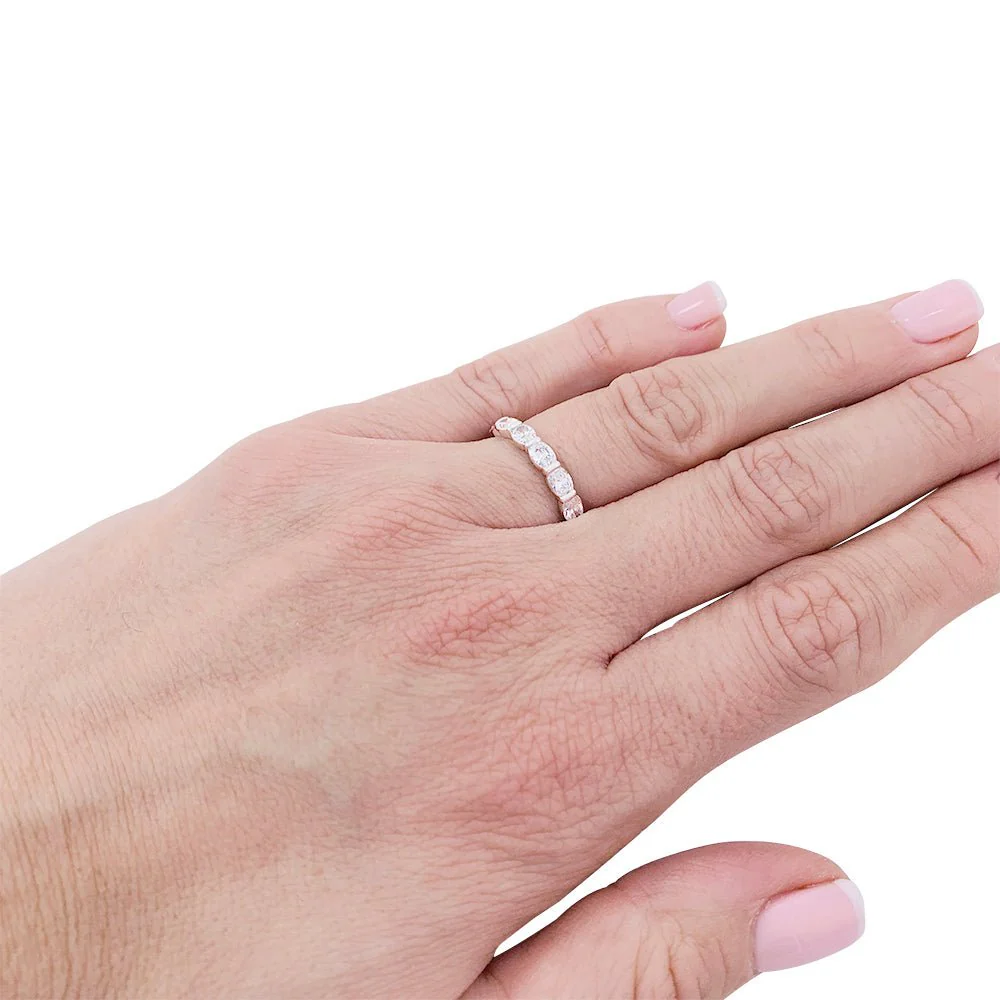 Alliance or blanc et diamants - Image 5