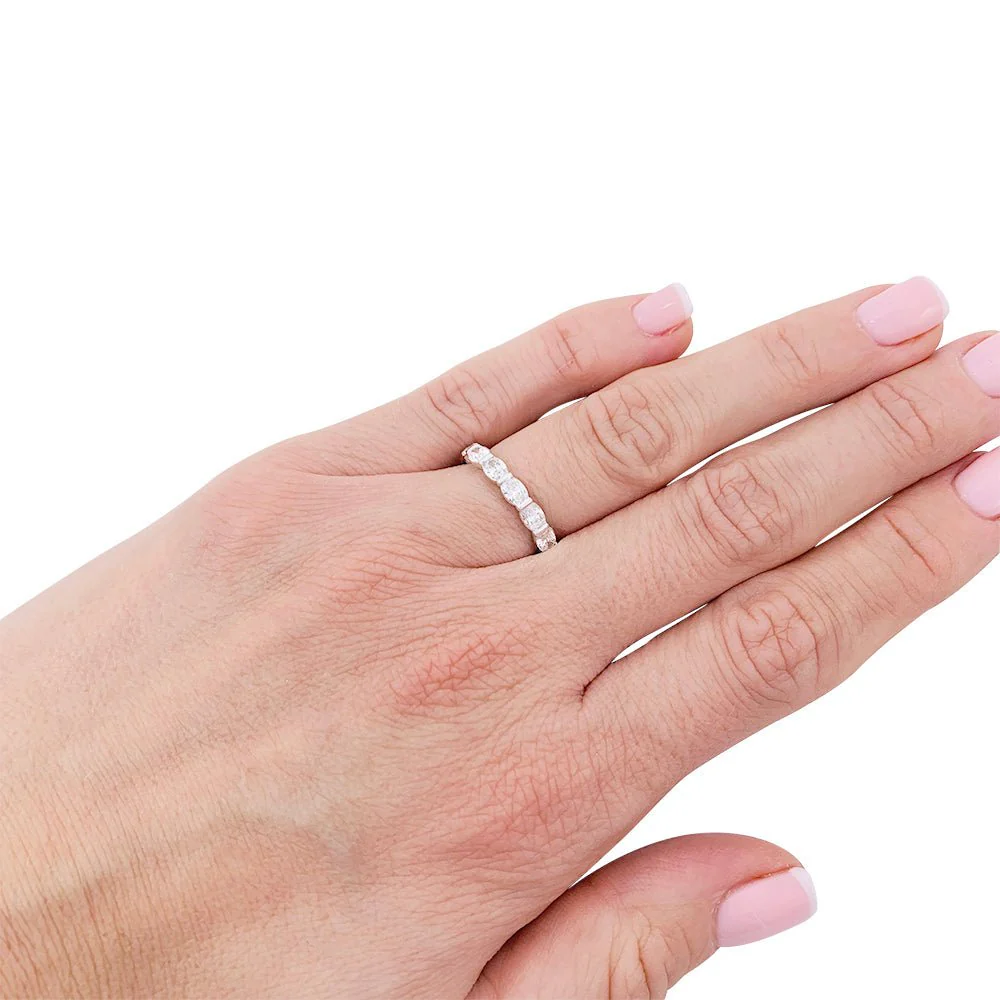 Alliance or blanc et diamants - Image 6