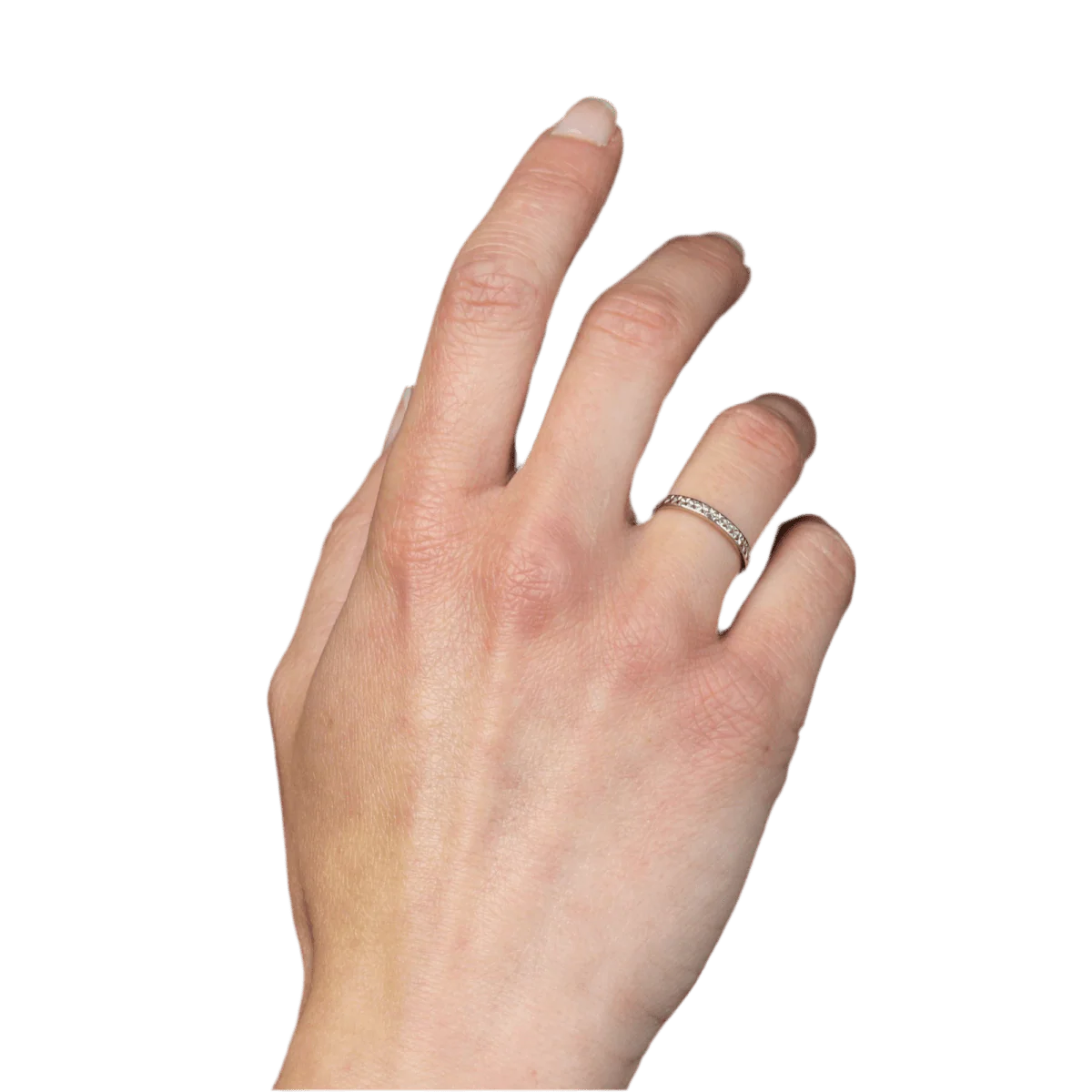 Bague Alliance en or blanc - Image 2