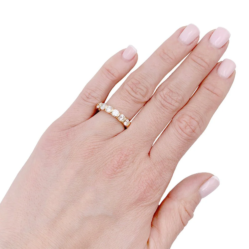 Alliance or jaune, diamants - Image 3