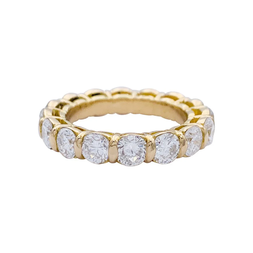 Alliance or jaune, diamants - Image 7