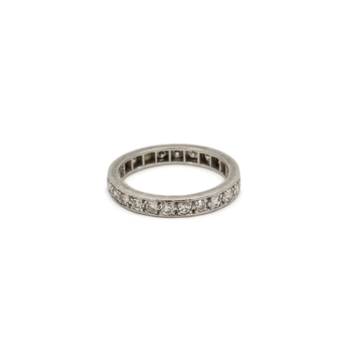 Bague Alliance en platine et diamants