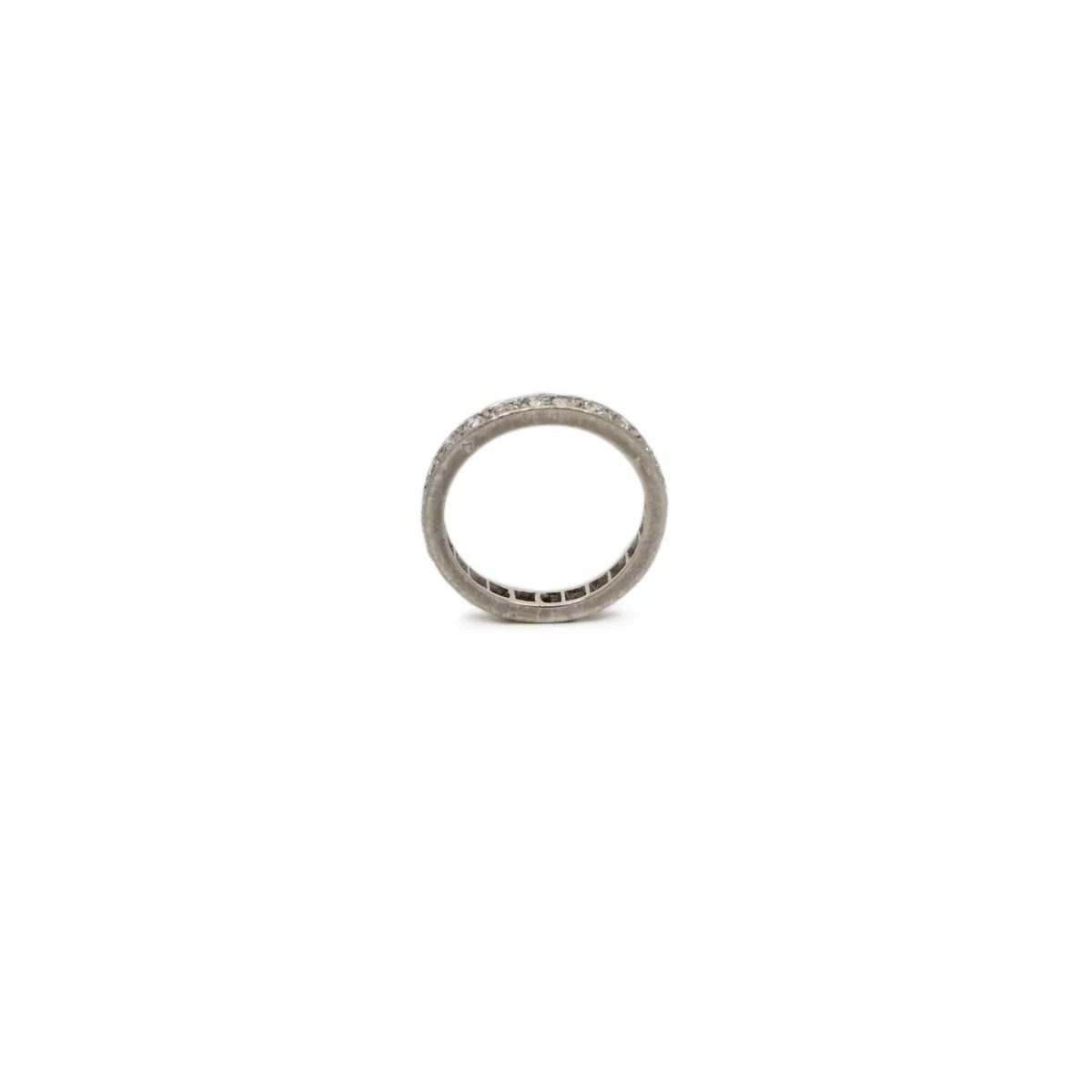 Bague Alliance en platine et diamants - Image 4