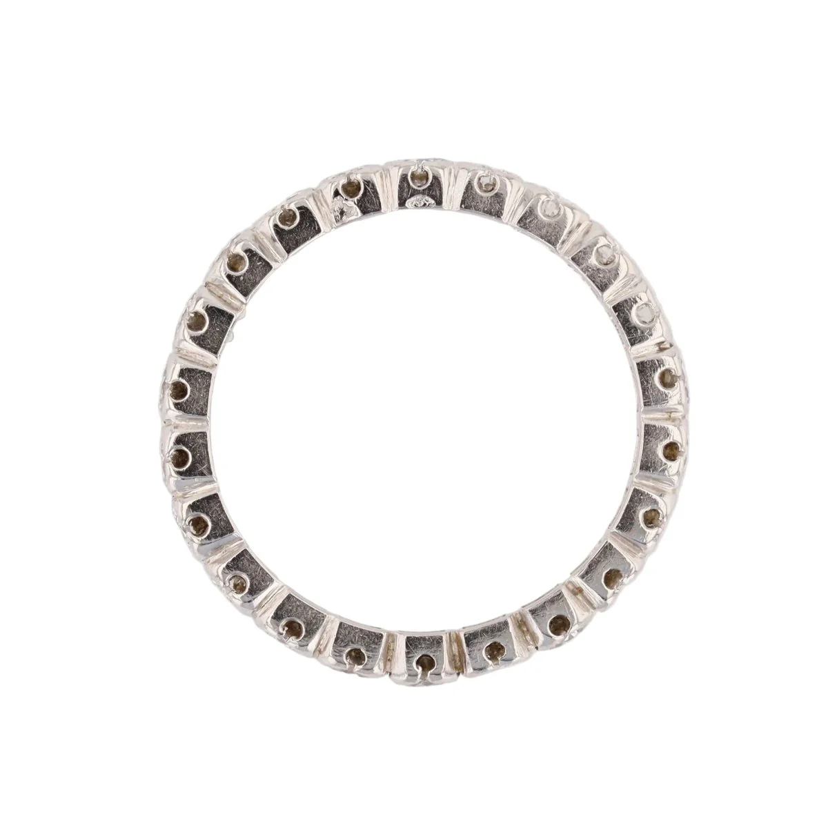 Bague Alliance en platine et diamants - Image 3