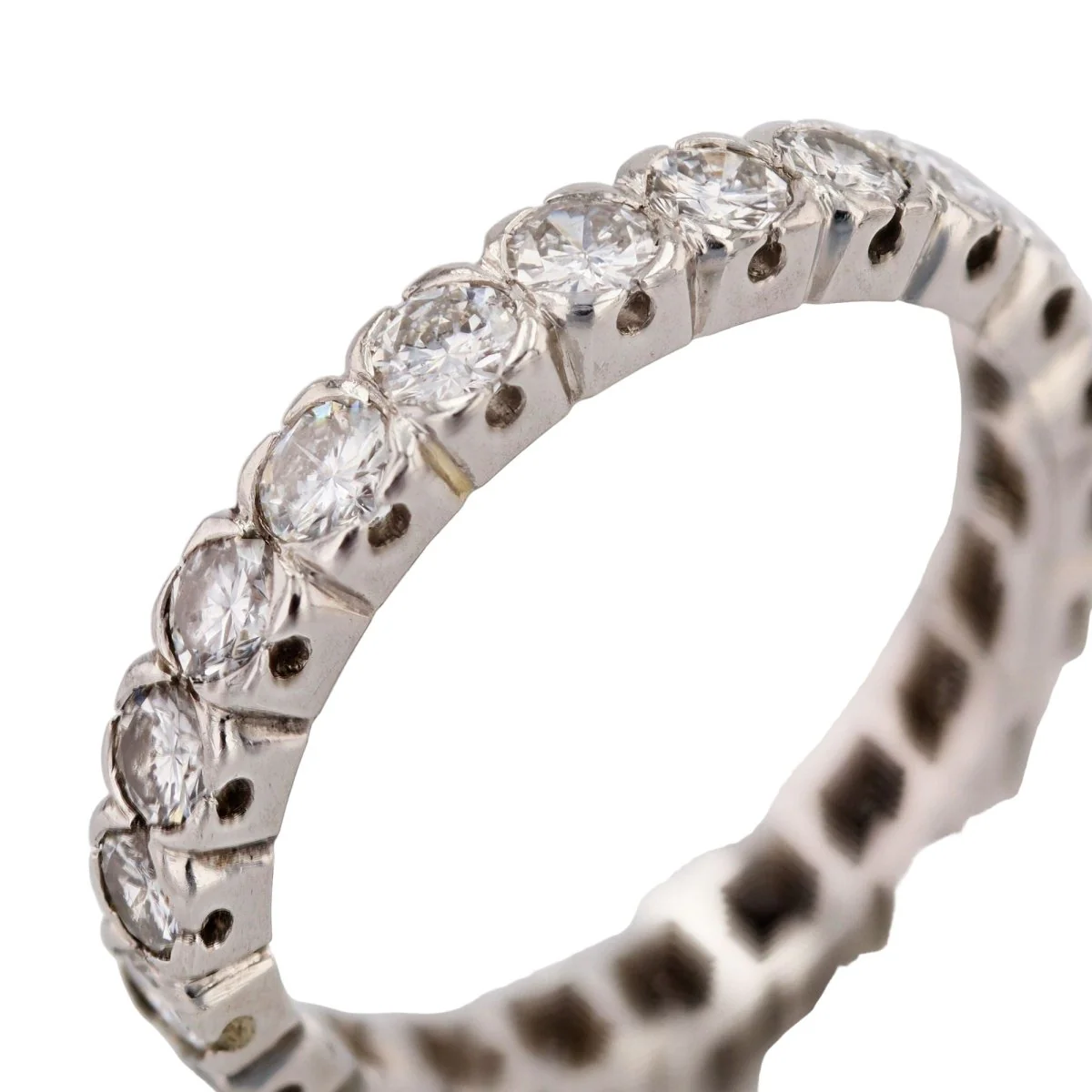 Bague Alliance en platine et diamants - Image 4