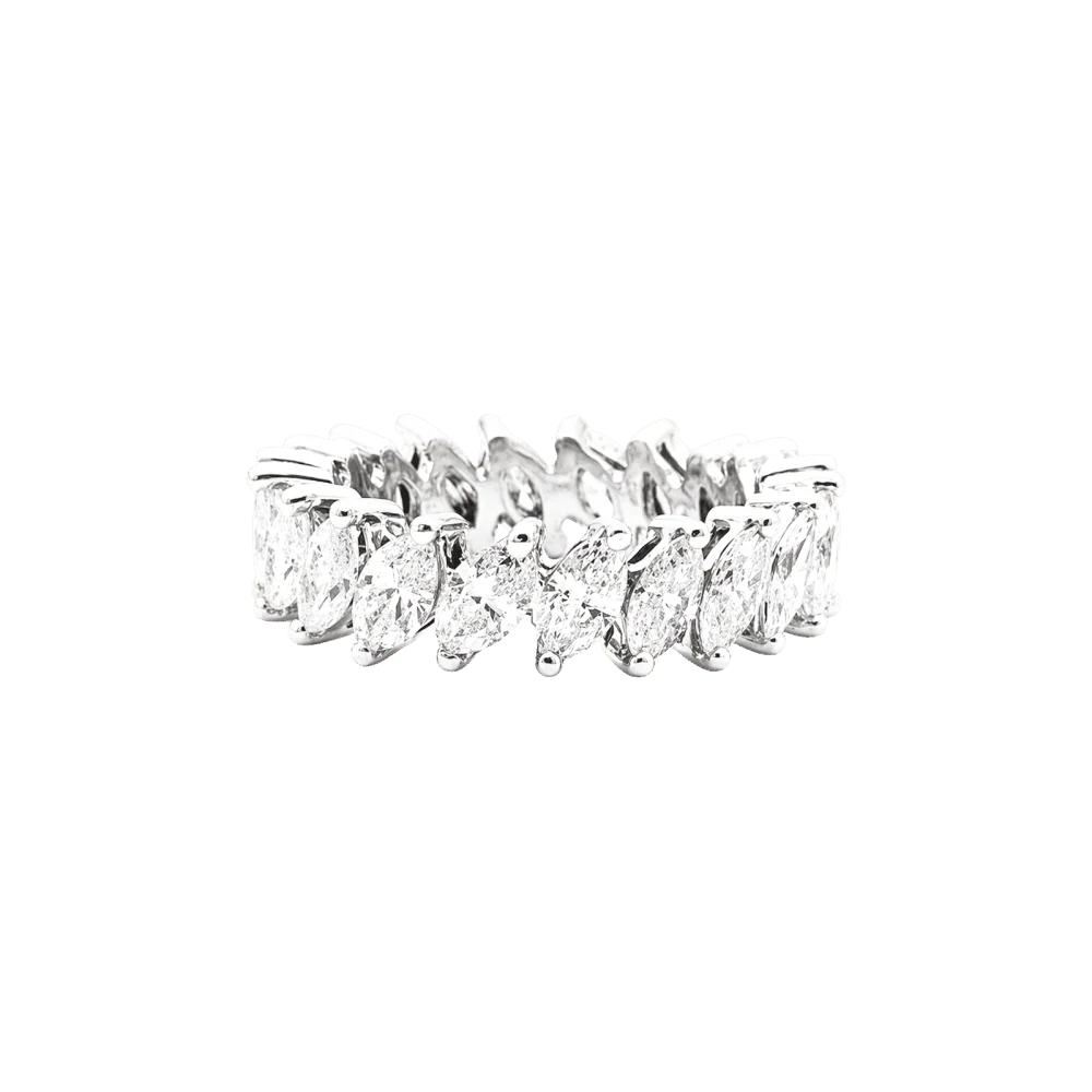 Bague Alliance en platine et diamants